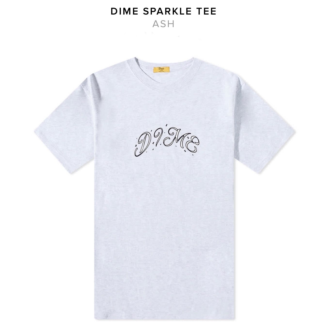 DIME新品未使用 DIME ダイム スパークルロゴ Tシャツ ブラック