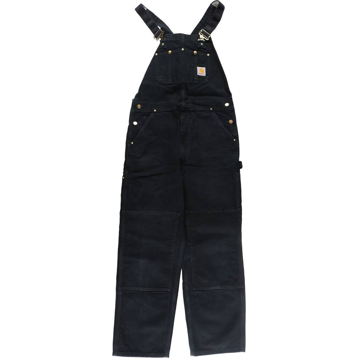 Carhartt ダブルニー ダック オーバーオール フェード サイズ 28 古着 カーハート Carhartt ダブルニー ダック オーバーオール メンズ