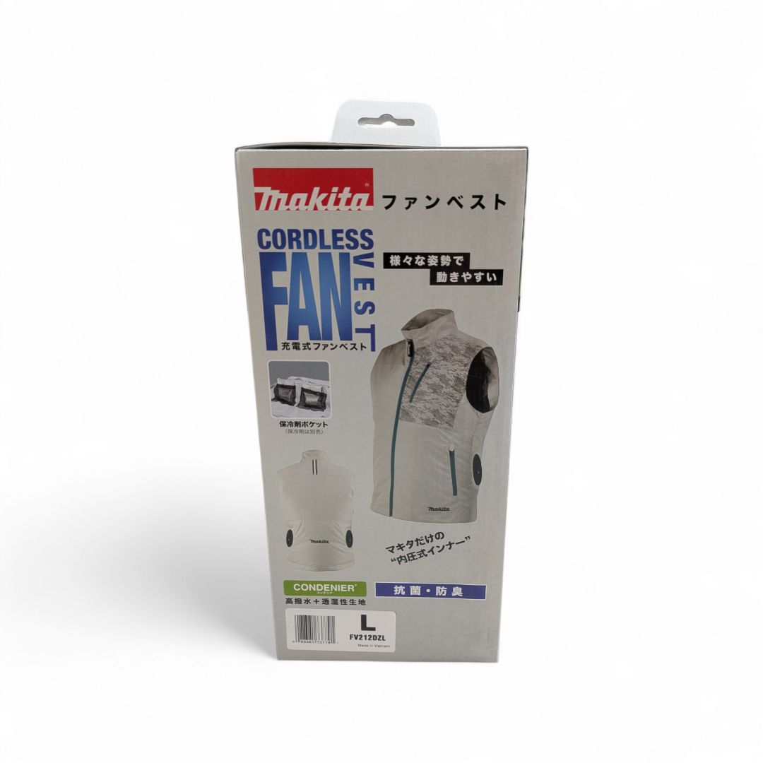 マキタ　ファンベスト バッテリー付き Mサイズ　中古　ライトグレー マキタ ファンベスト バッテリー付き Mサイズ 中古 ライトグレー