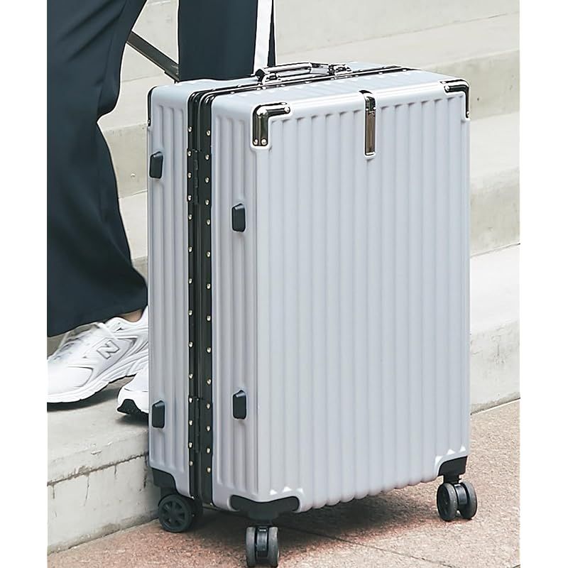 アンドフラット&FLATシルバーメタリック折り畳キャリーFL14-4