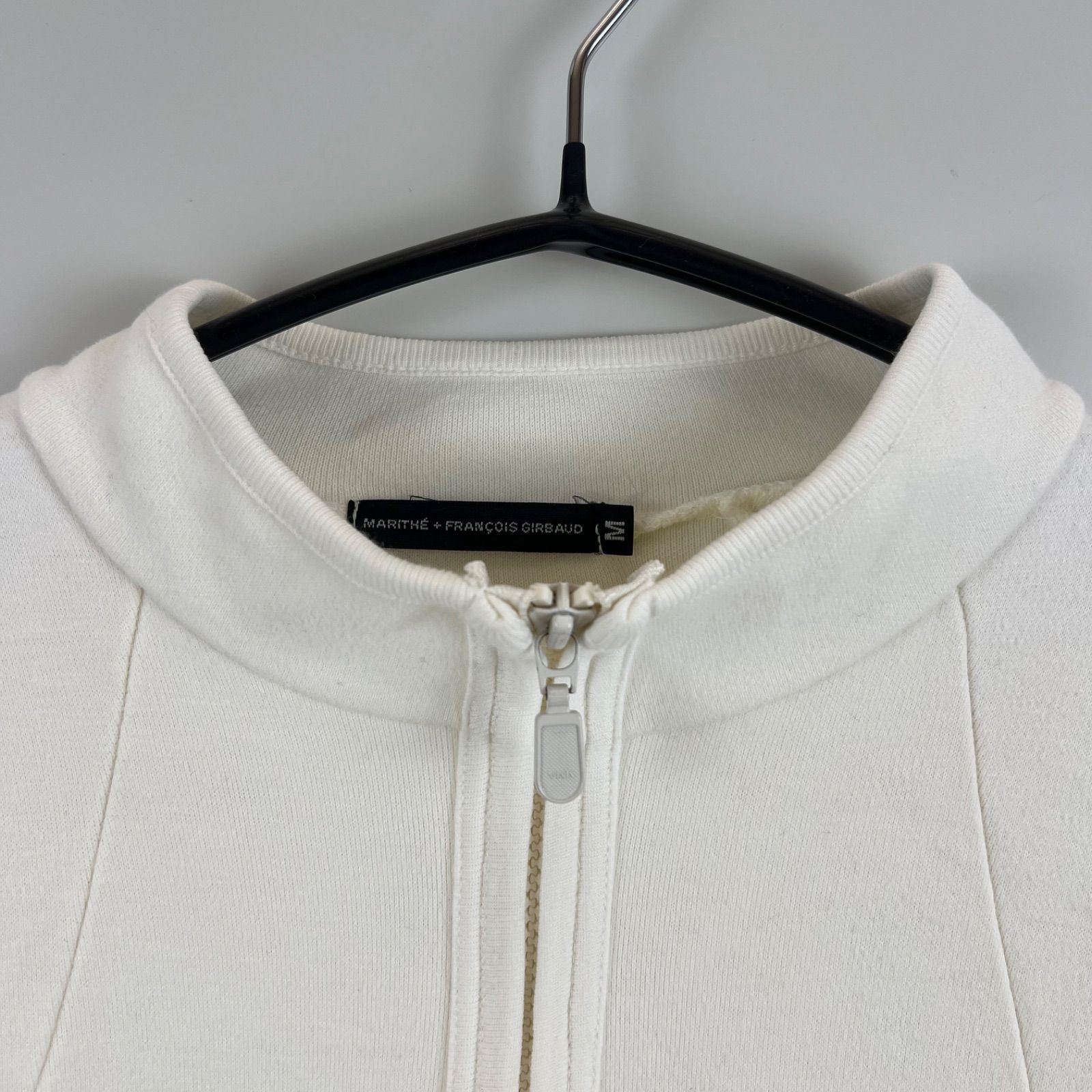 MARITHE FRANCOIS GIRBAUD 00s y2k archive WHITE zip jacket M マリテ