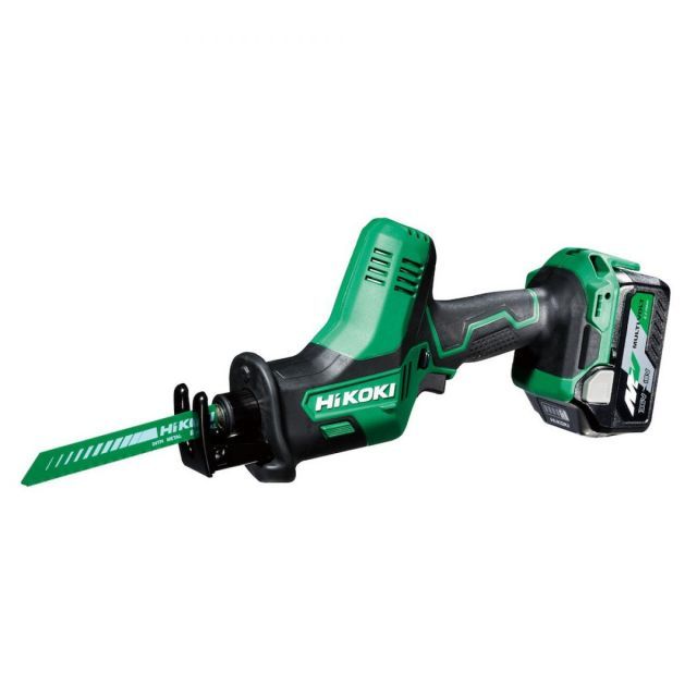 HiKOKI ハイコーキ 旧日立工機 18V コードレスセーバソーCR18DA XP マルチボルトリチウムイオン電池 急速充電器 ケース付き