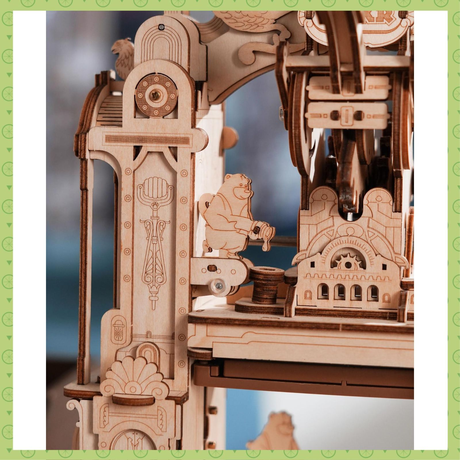 在庫処分】3D ウッドパズル 木製 印刷機 メカニカルプリンター