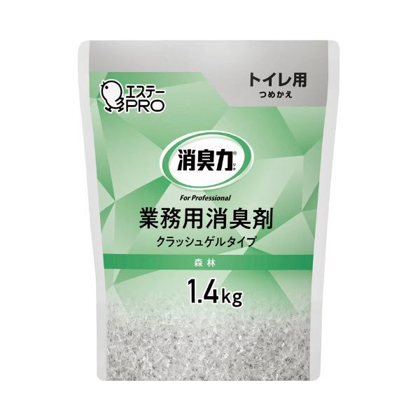 まとめ エステー 消臭力 業務用 ゲル トイレ用 詰め替え 1.4kg 森林 ×10セット