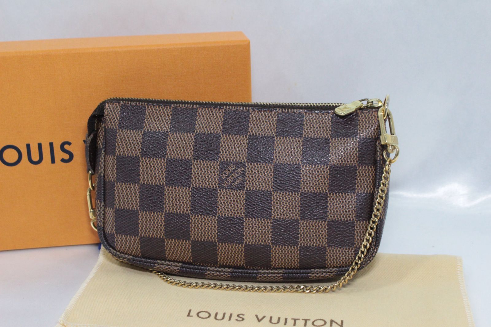 LOUIS VUITTON】ダミエ ポシェットアクセソワール ブラウン - メルカリ