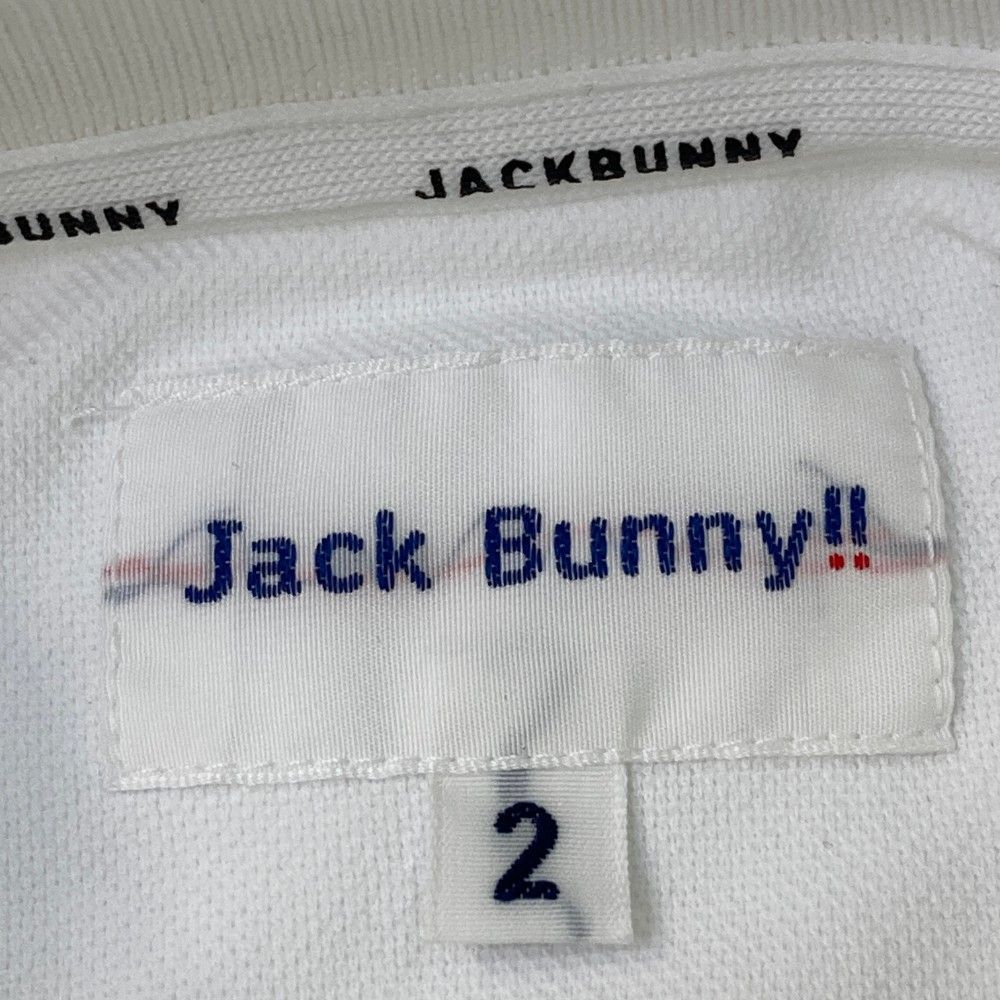 サイズ：2 JACK BUNNY ジャックバニー 2024年モデル 半袖ポロシャツ ホワイト系 [240101307551]# ゴルフウェア  レディース ストスト - 国内発送