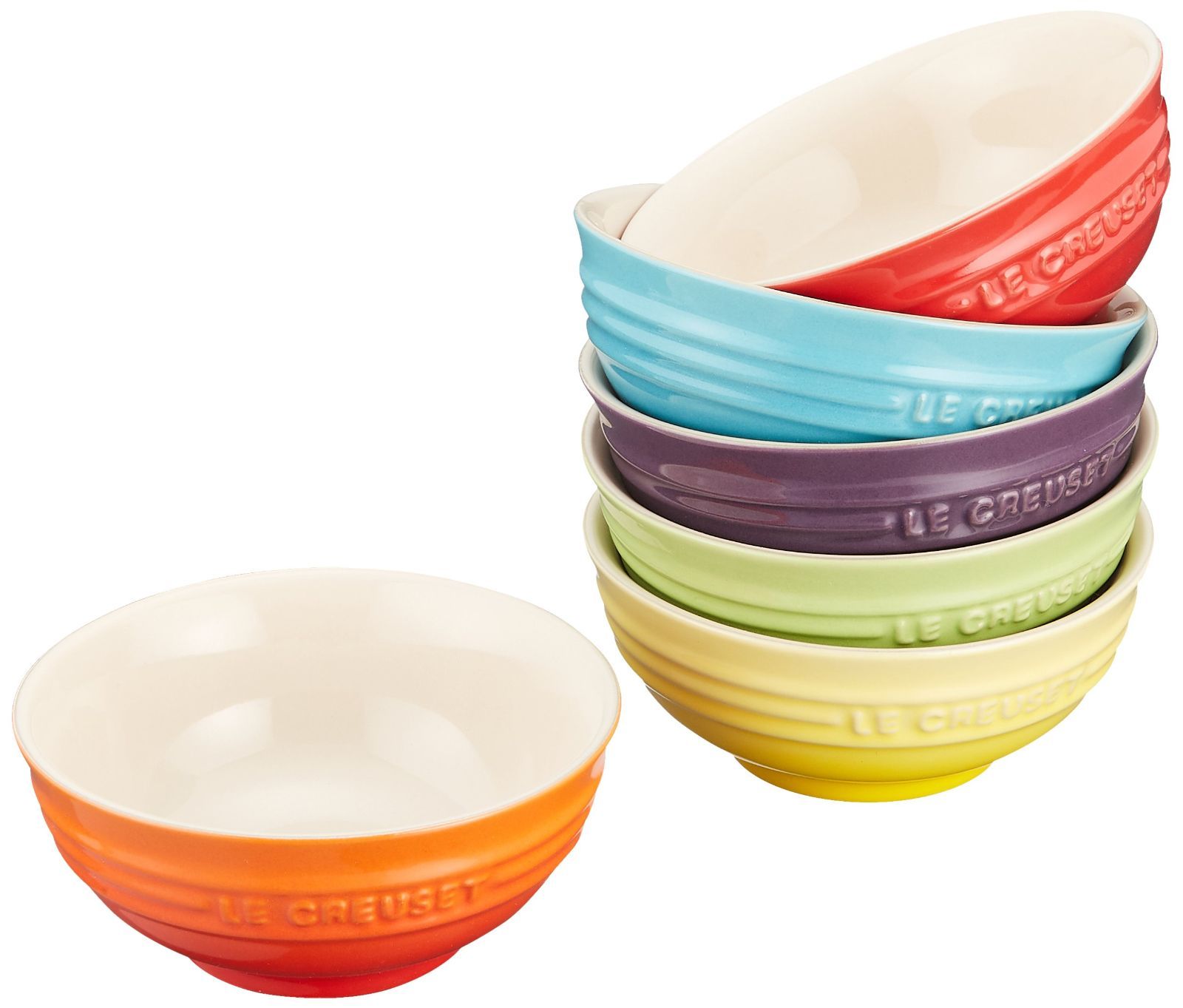 ル クルーゼ Le Creuset ストーンウェア ボウル ミニ ボール レインボー 耐熱 耐冷 電子レンジ オーブン 対応 6個 セット 日本正規販売品