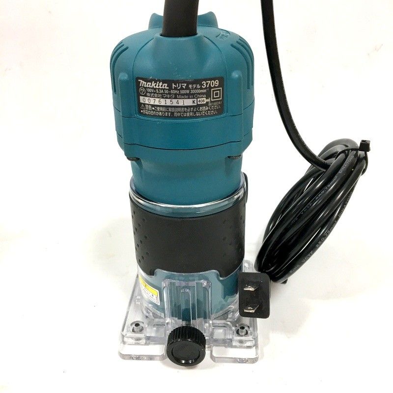 美品 マキタ トリマ 3709 100V チャック孔径6mm 面取り 溝切り 