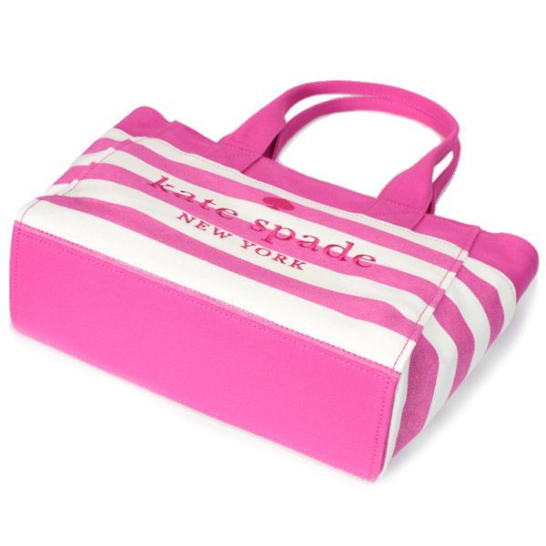 ケイトスペード バッグ katespade キャンバストート ボーダー ロゴ 