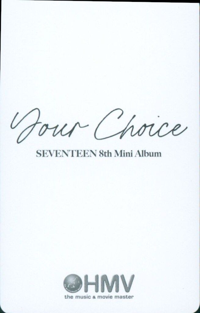 SEVENTEEN HMV JOSHUA Your Choice