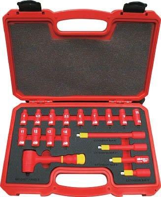 2営業日で発送 TRUSCO トラスコ中山 TRUSCO 絶縁ソケットレンチセット 6角タイプ 差込角6.35mm code 7624590
