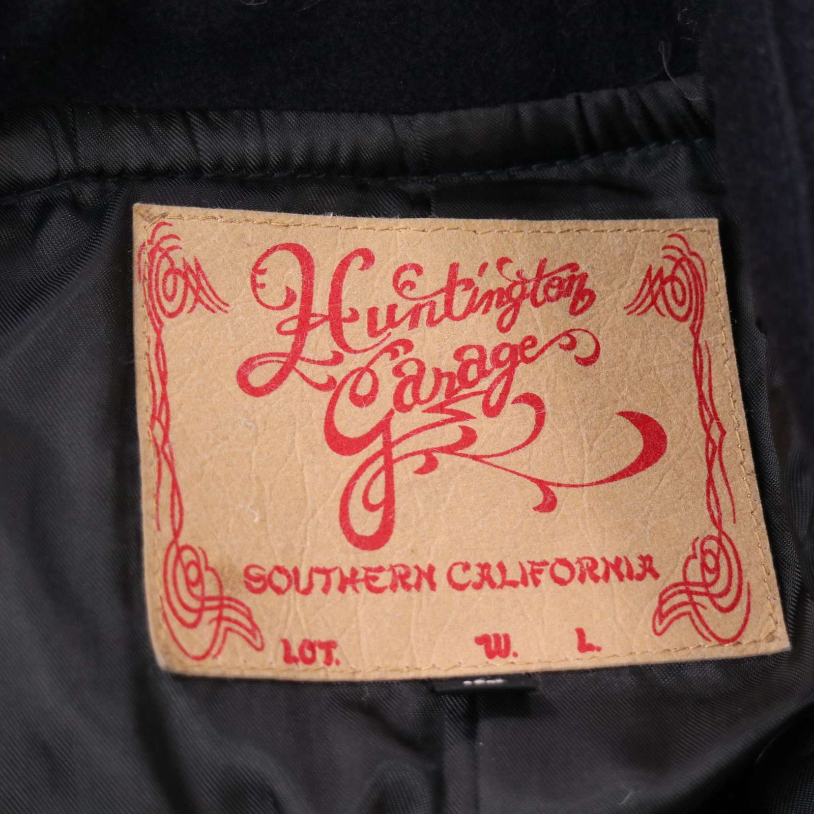 Huntington Garage ハンティントンガレージ 袖革☆ カウ レザー 