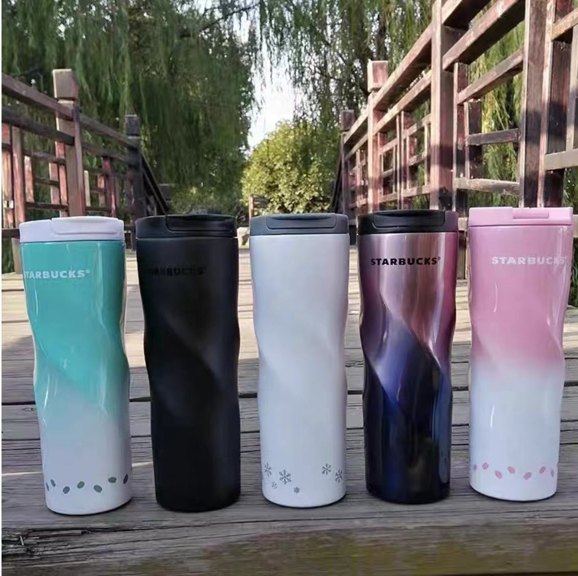 海外限定 水筒 スタバ ステンレスタンブラー 401-500ml 大容量 Starbucks Elma Black Stainless Steel  Tumbler - メルカリ