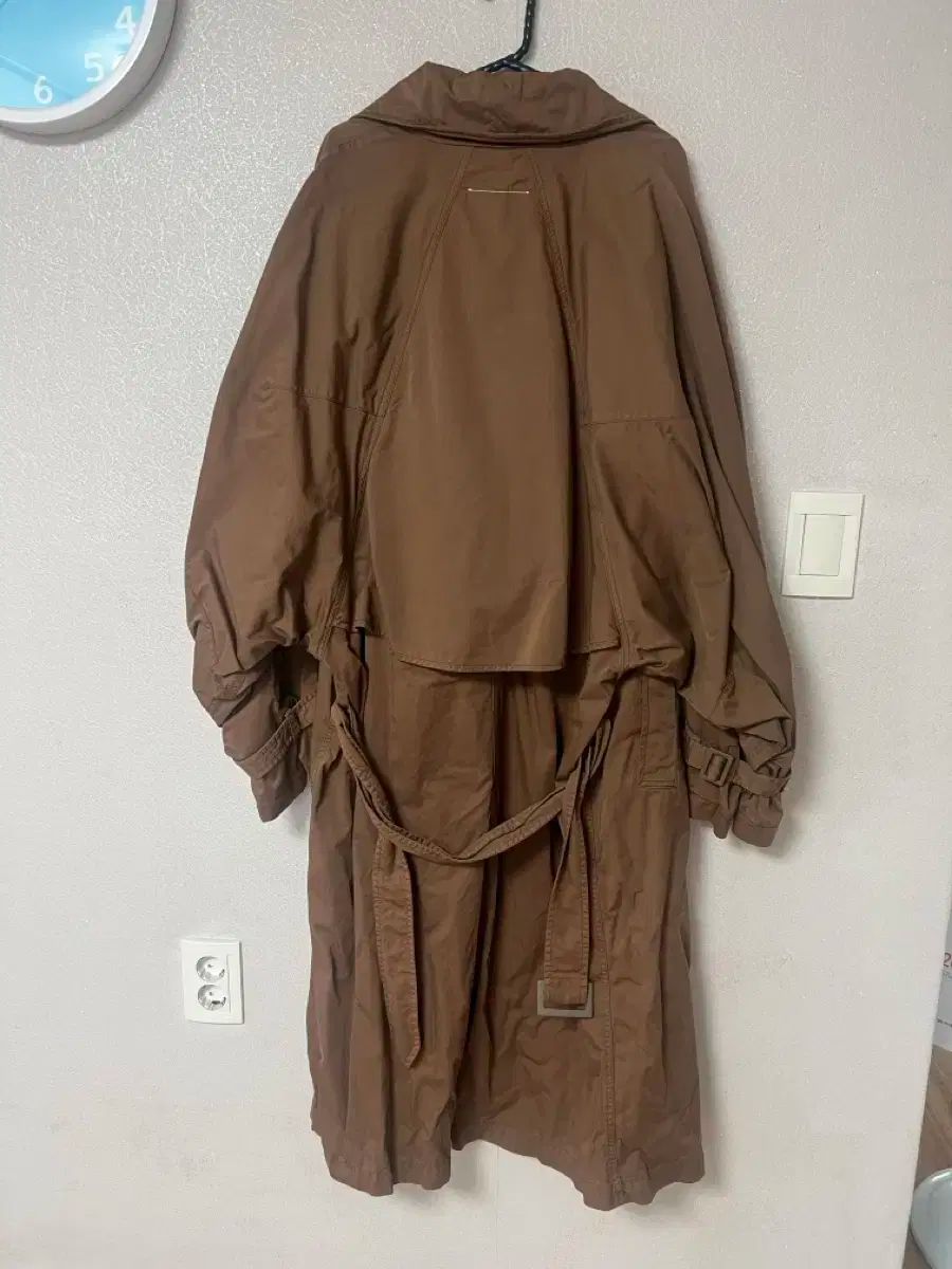 最終値引 MM6 Maison Margiela エムエムシックス メゾン マルジェラ ロング ダイ トレンチコート ブラウン | 42