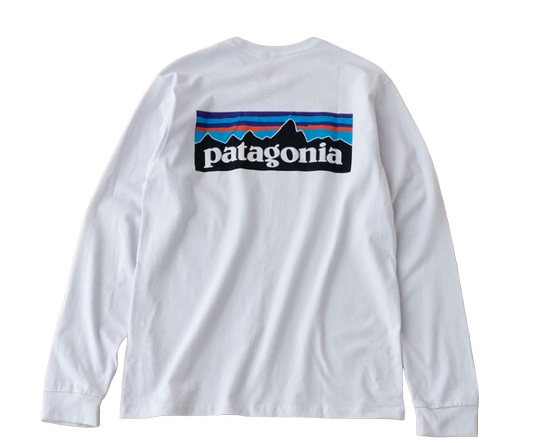 76】Patagonia ロンT 38518 ホワイト - メルカリ