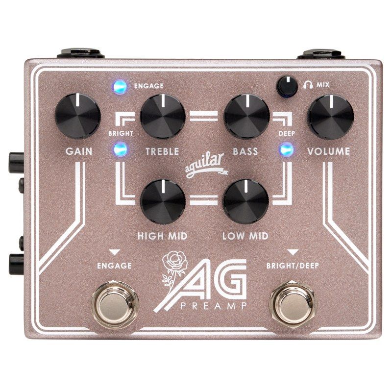 aguilar AG PREAMP/DI PEDAL Breast Cancer Awareness Edition ベース用プリアンプ DI〈アギュラー〉