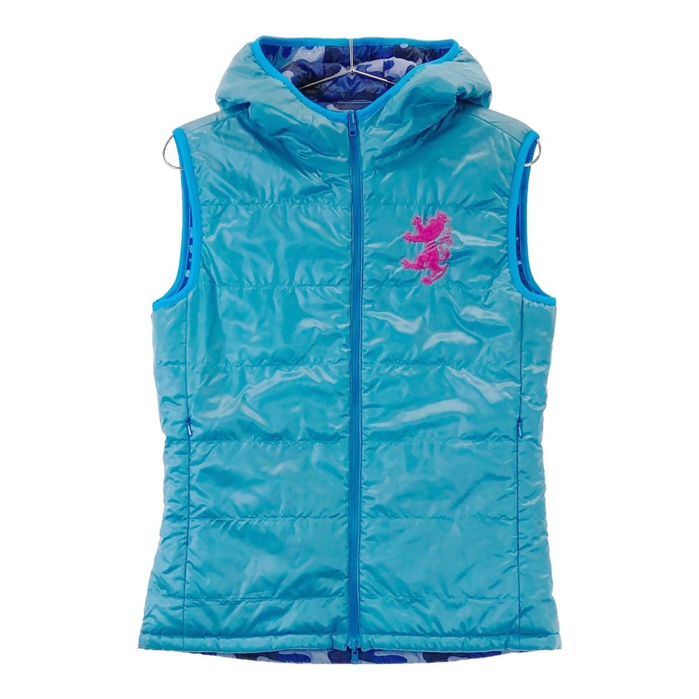 【新品】ADMRIAL レディース ダウンベスト リバーシブル M サイズ：M ADMIRAL アドミラル リバーシブル 中綿 ジップベスト 迷彩