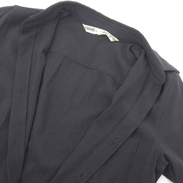 コムデギャルソン COMME des GARCONS ウール シャツワンピース 半袖  