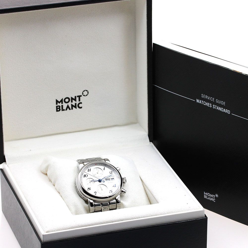 モンブラン 7201 106468 スター クロノグラフ デイデイト 自動巻き メンズ内箱 保証書付き_908916