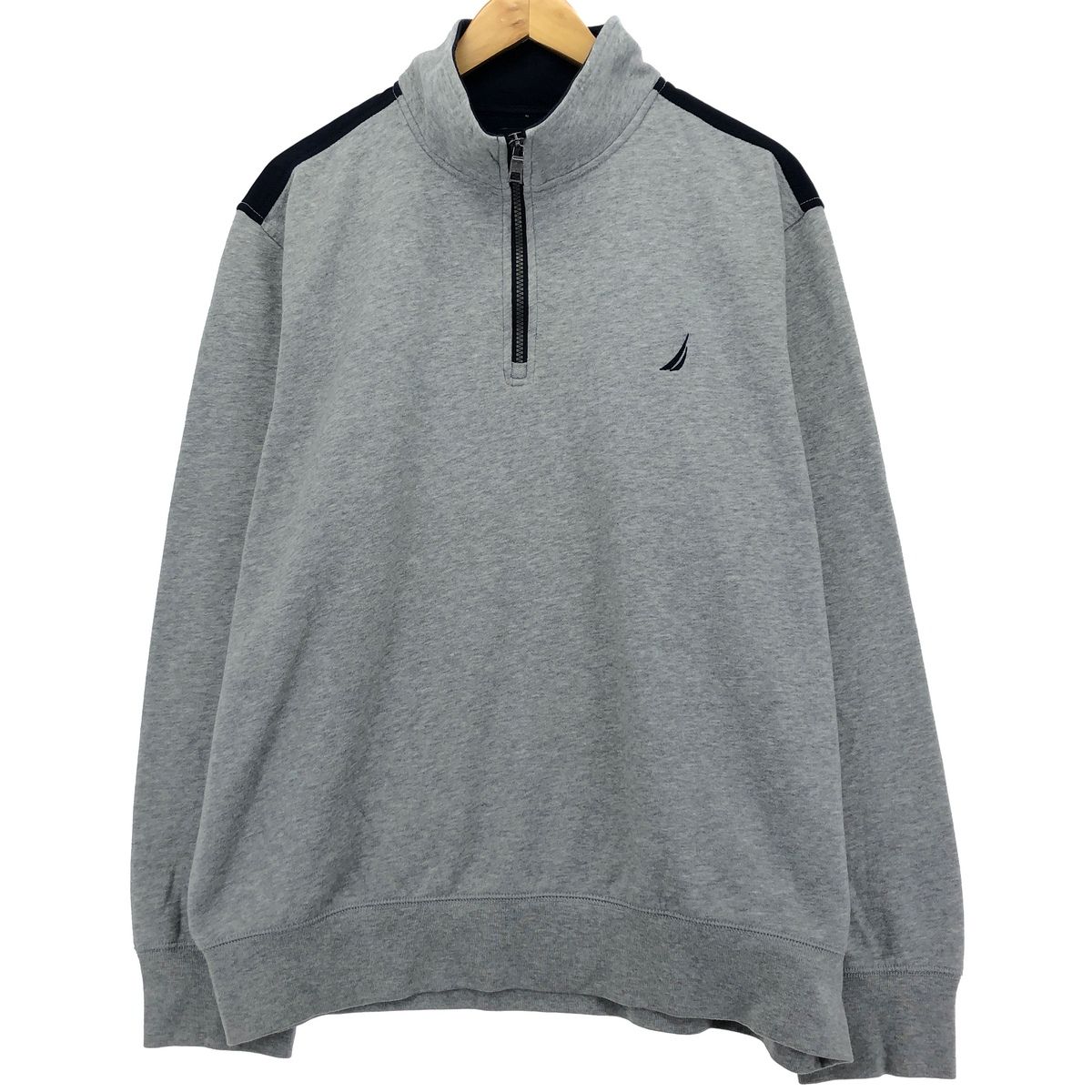 古着 ノーティカ NAUTICA ハーフジップスウェットシャツ トレーナー メンズXL/eaa414098