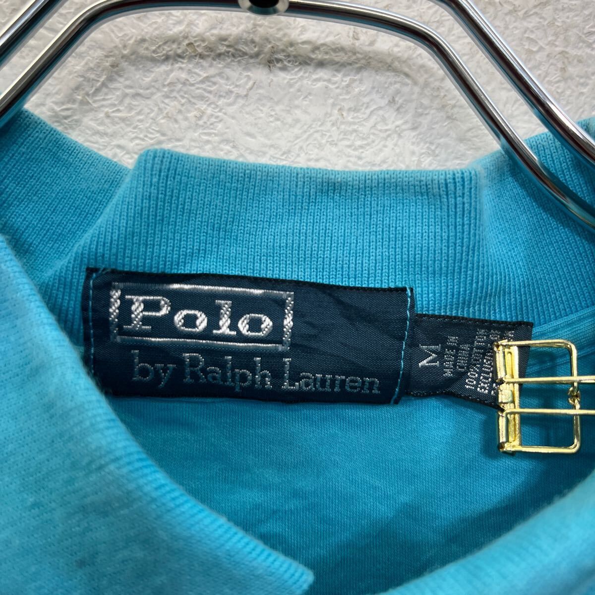 POLO RALPH LAUREN 半袖 ポロシャツ M 水色 ポロラルフローレン