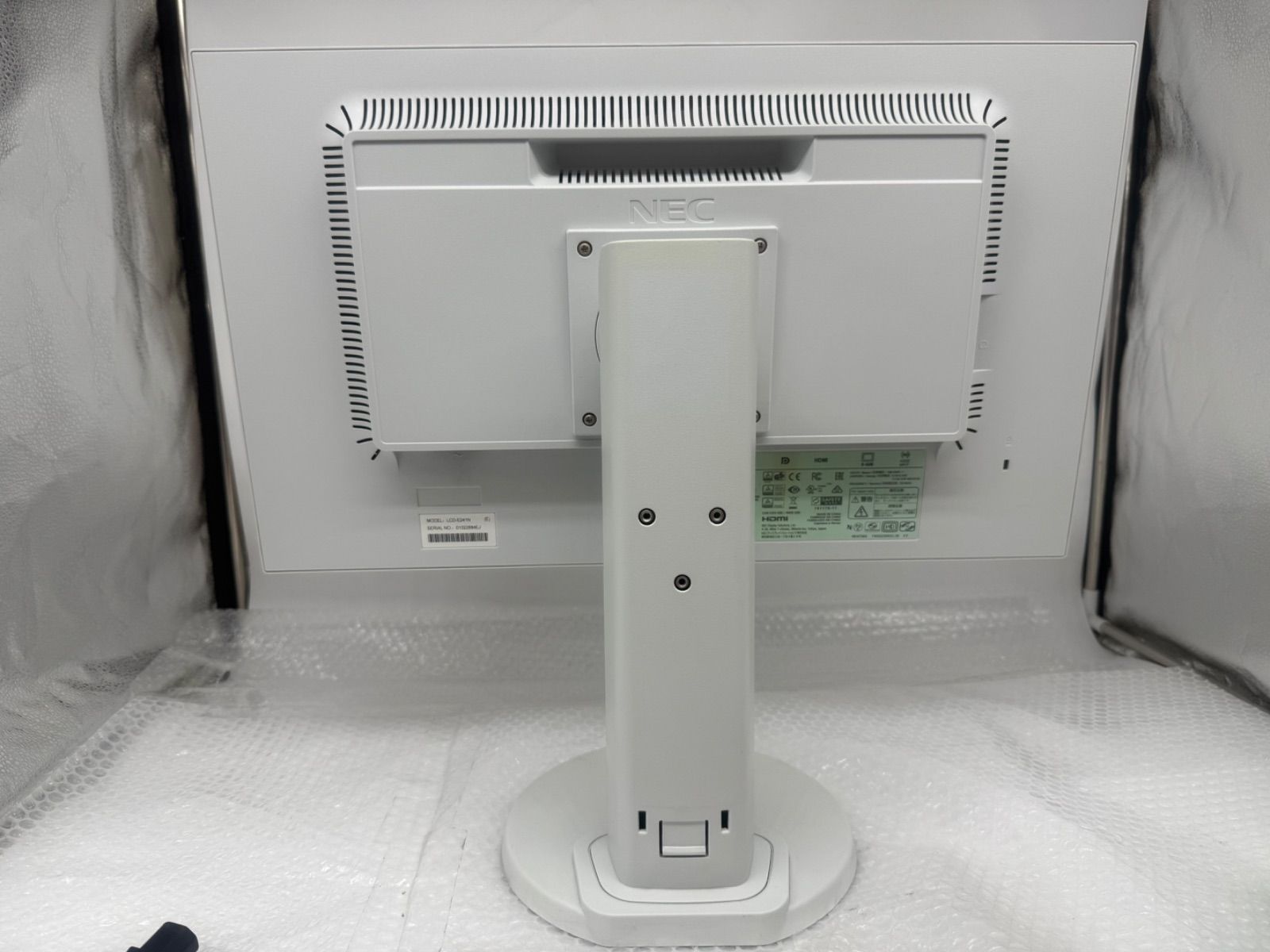 NEC24型3辺狭額縁IPSワイド液晶ディスプレイ ホワイト LCD-L242F 1台