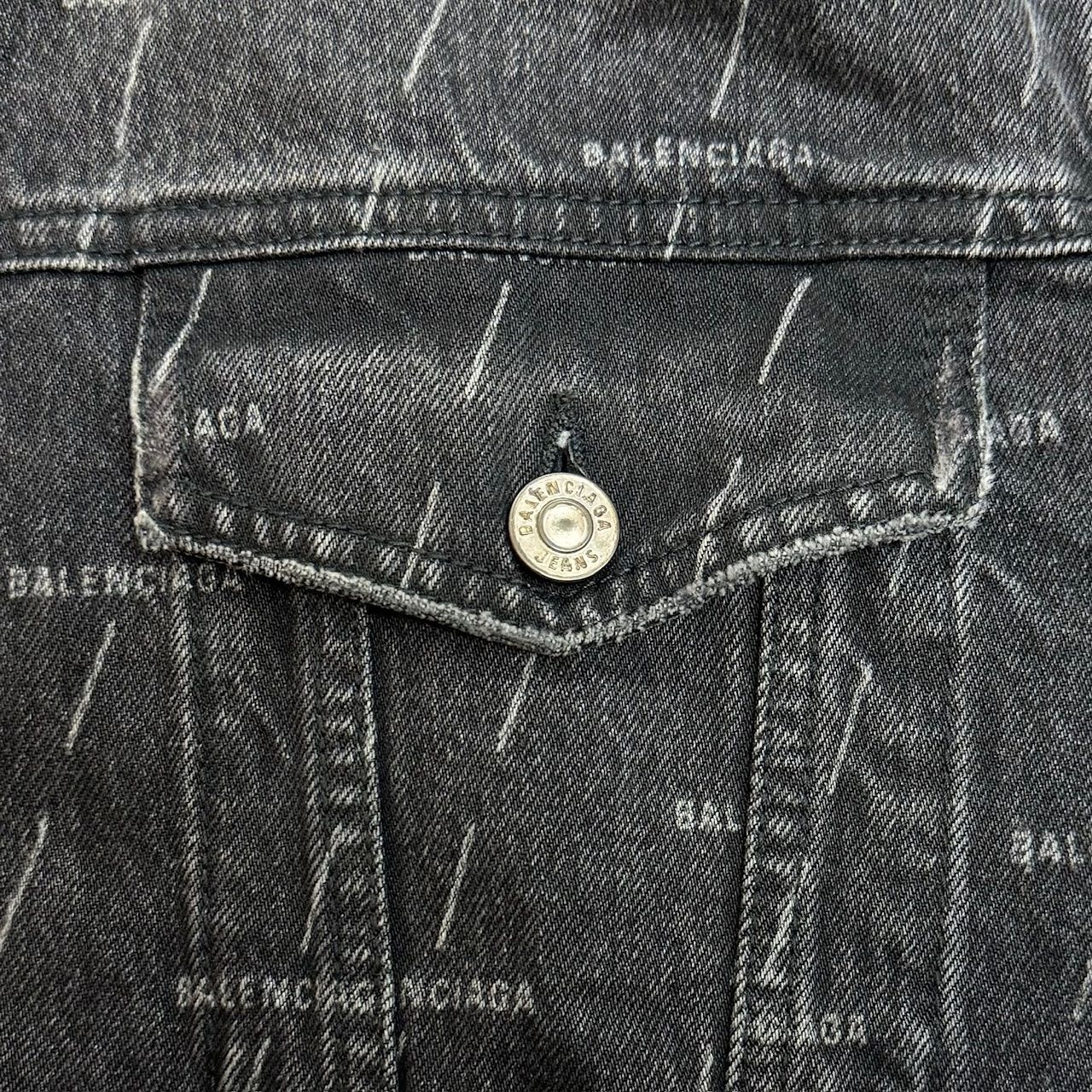 国内正規 BALENCIAGA ロゴデニムジャケット Gジャン バレンシアガ