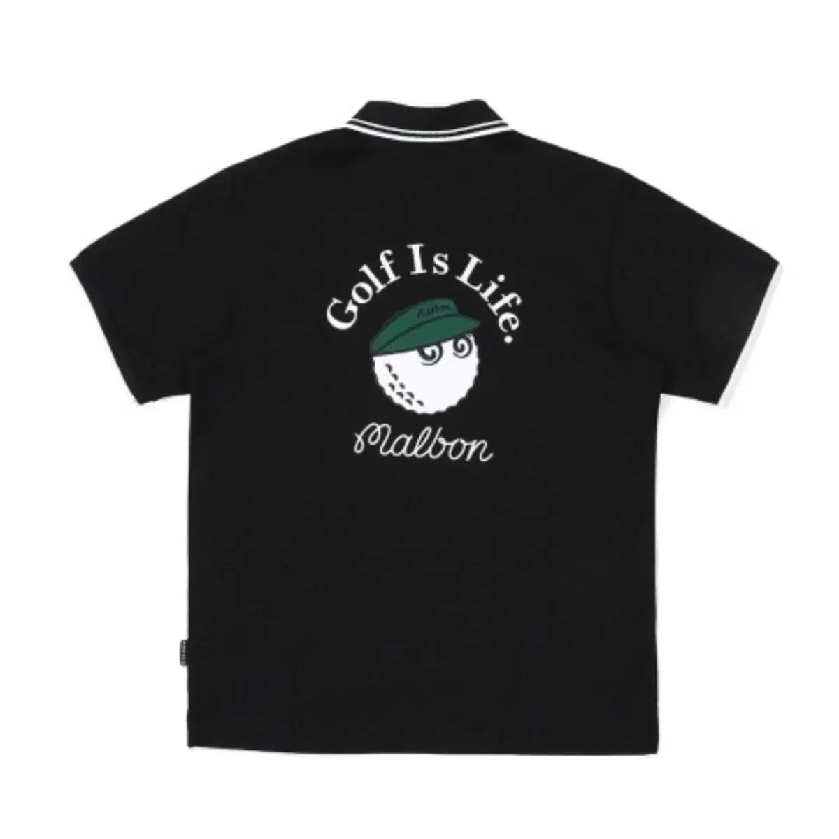 MALBON GOLF マルボンゴルフ ゴルフ ポロ ブラック M