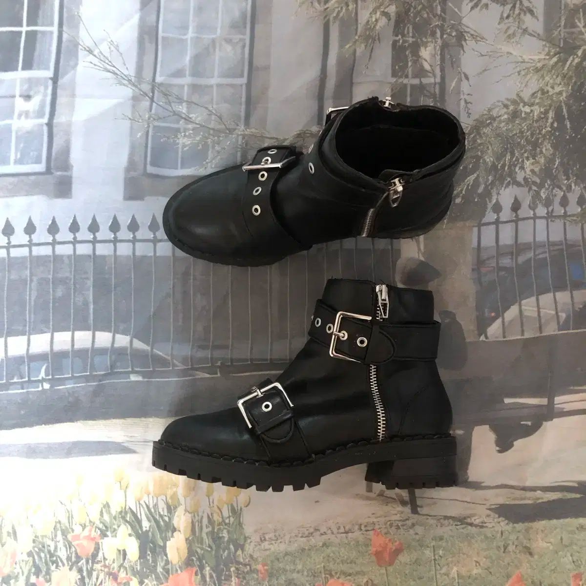 Bershka leather boots