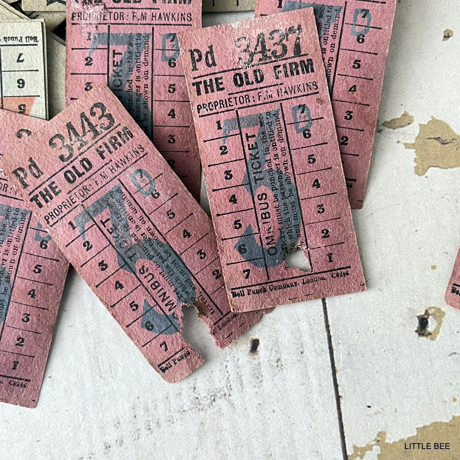 001・R-1748 イギリスバスチケット British Bus Tickets 50枚