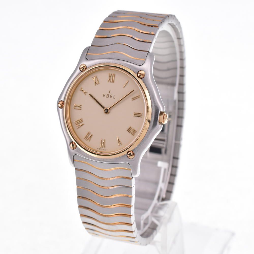 エベル EBEL 181909 クラッシックウェーブ K18 ベゼル クォーツ