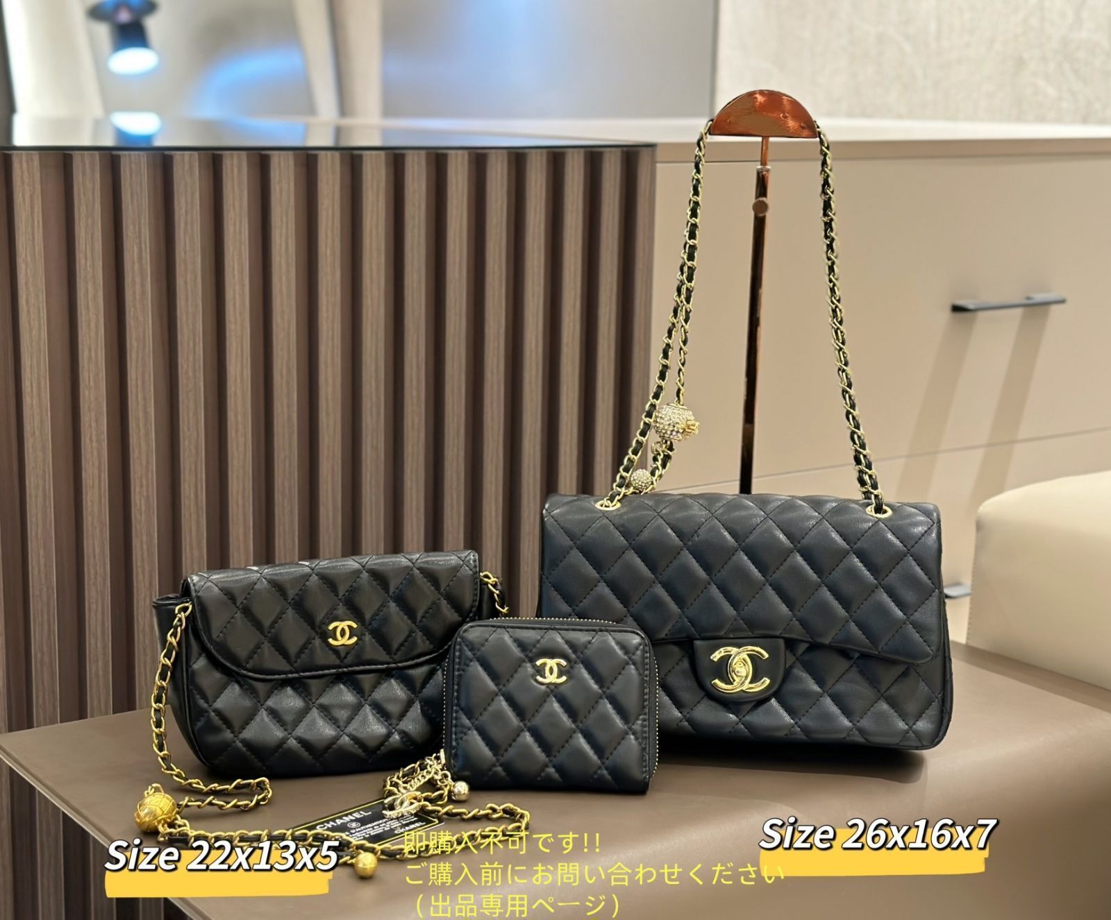 【コンパクト/可愛くて便利♪】CHANEL★ショルダーバッグ 可愛 CHANEL シャネル ショルダーバッグ 財布 3点セット - メルカリ