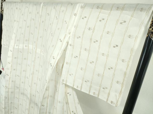 平和屋本店□極上 夏物 沖縄県無形文化財指定 本場八重山上布 麻 絣絵