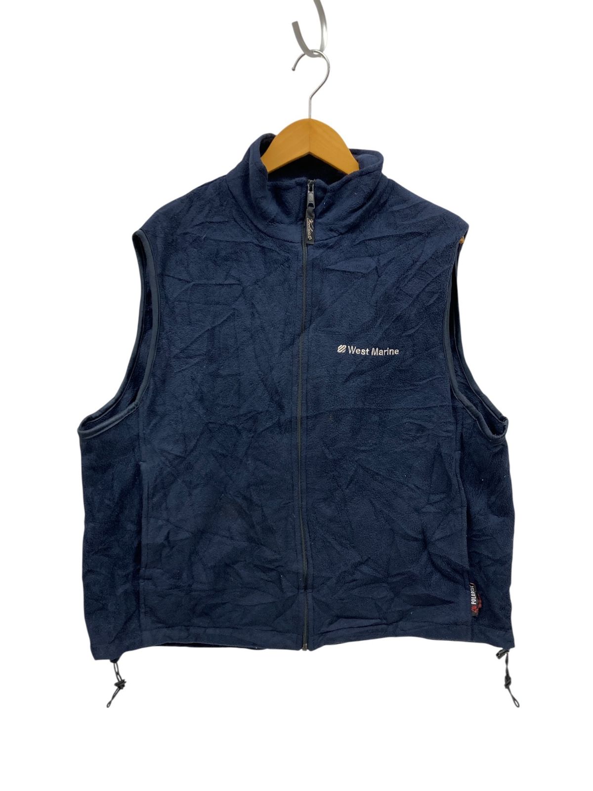 Woolrich (ウールリッチ) フリース ベスト メキシコ製 フルジップ ロゴ 