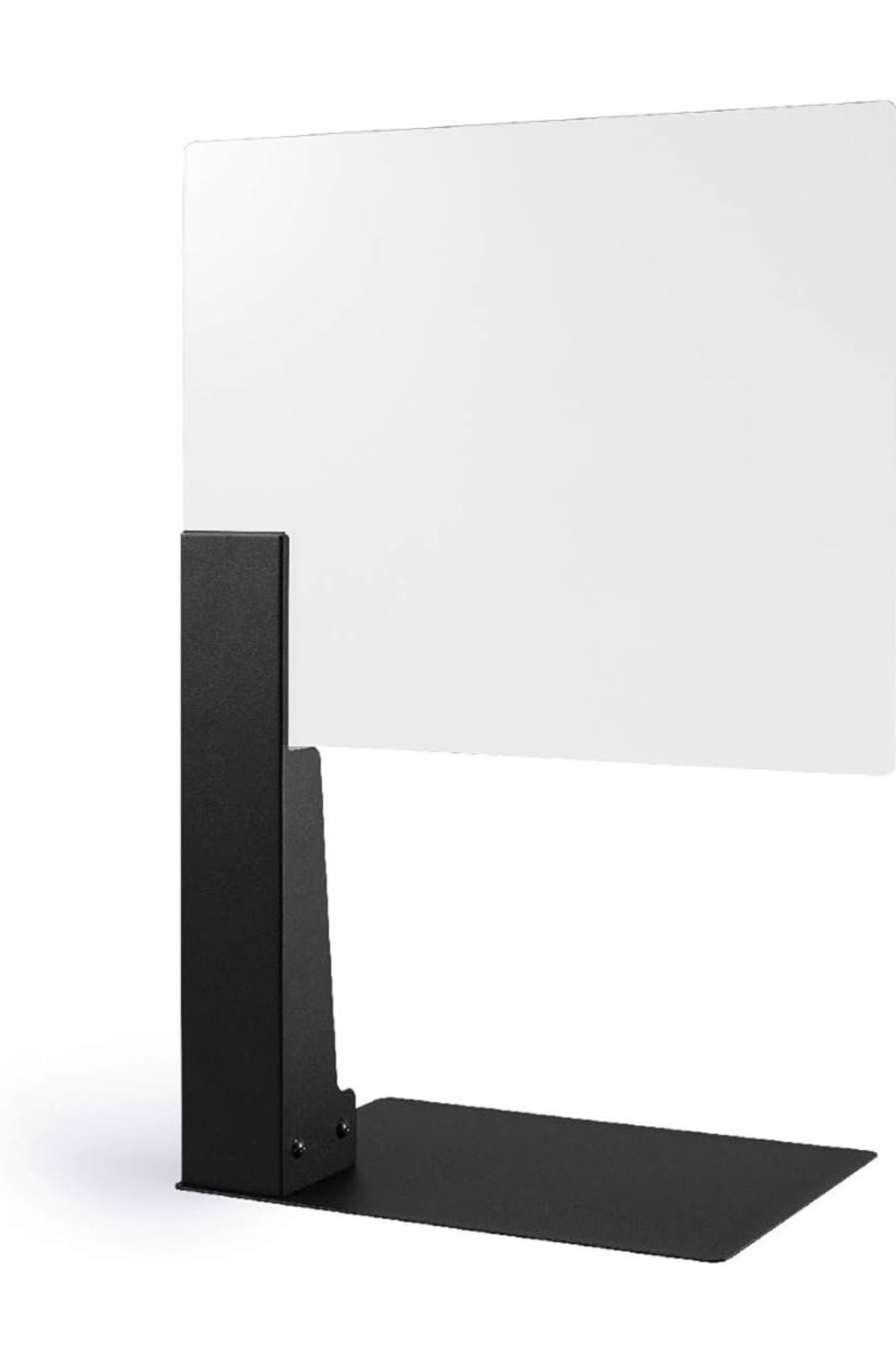 OKF5 ライクイット like-it 飛沫防止パネル 感染予防 自立式 パーテーション クリーンフィールド 店舗備品 小物収納ボックス付き 幅40.2×奥30×高80cm 縦付け時 ブラック CF-01