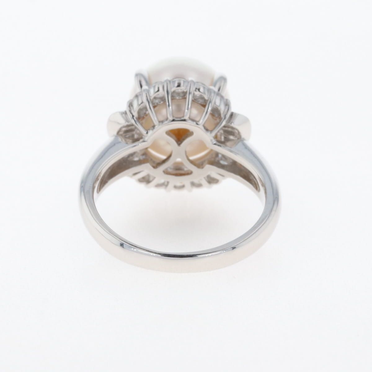 【お買得】 パール デザインリング プラチナ 指輪 メレダイヤ 真珠 リング アクセサリー