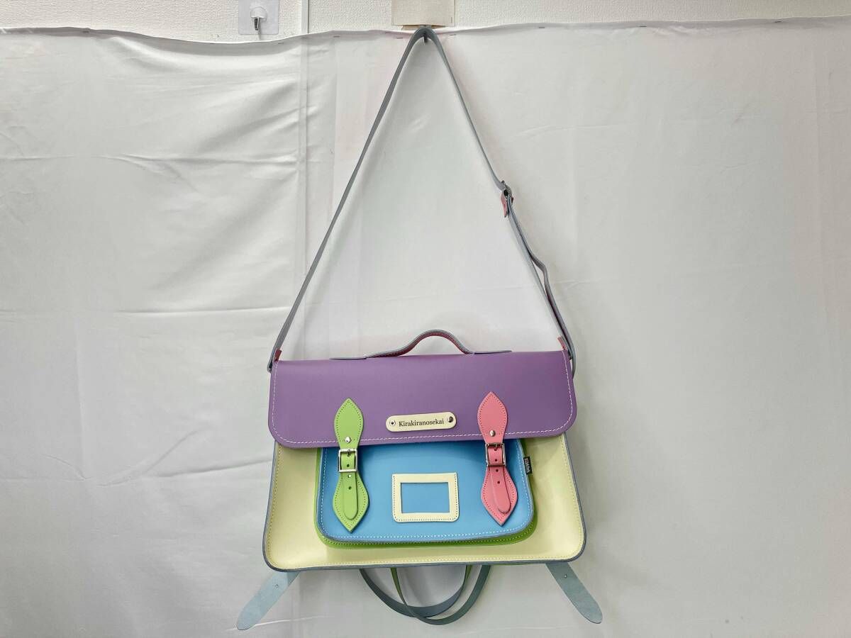 ZATCHELS ザッチェルズ THE PASTEL KALEIDOSCPE COLLECTION パステル 万華鏡 サッチェルバッグ ショルダーバッグ 学生カバン マルチカラー