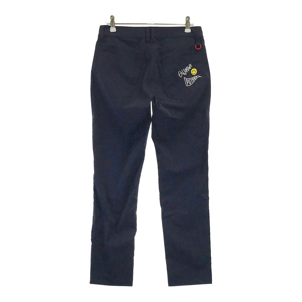 サイズ 0 PEARLY GATES パーリーゲイツ モデル ストレッチパンツ ニコちゃん ネイビー系 240101355685 ゴルフウェア レディース ストスト