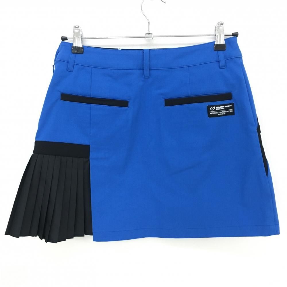 超美品】マスターバニー スカート ブルー×黒 サイドプリーツ