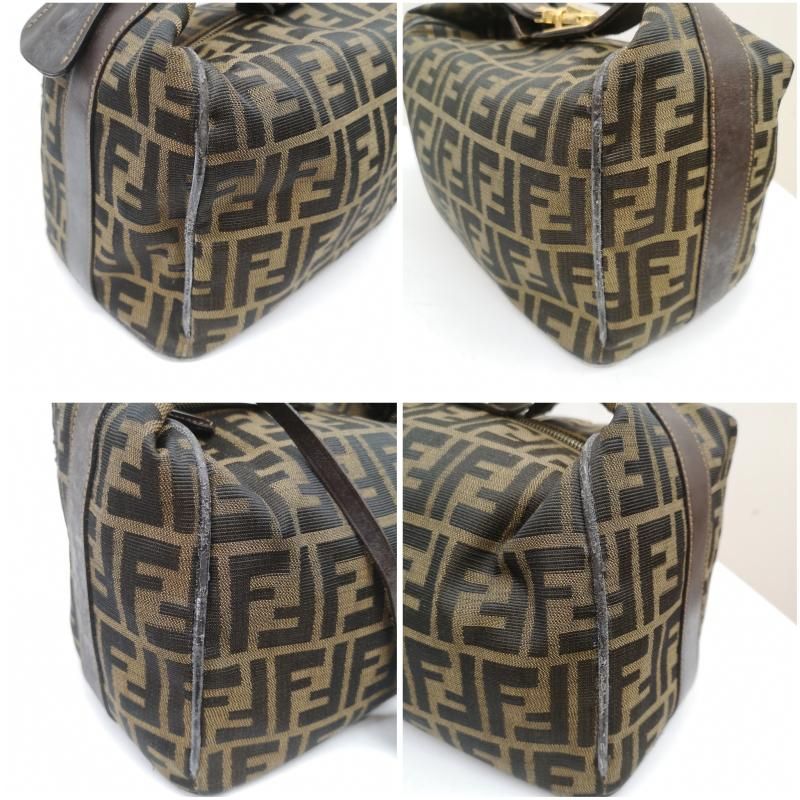 FENDI フェンディ ハンドバッグ ズッカ柄 FFロゴ ハンドバッグ