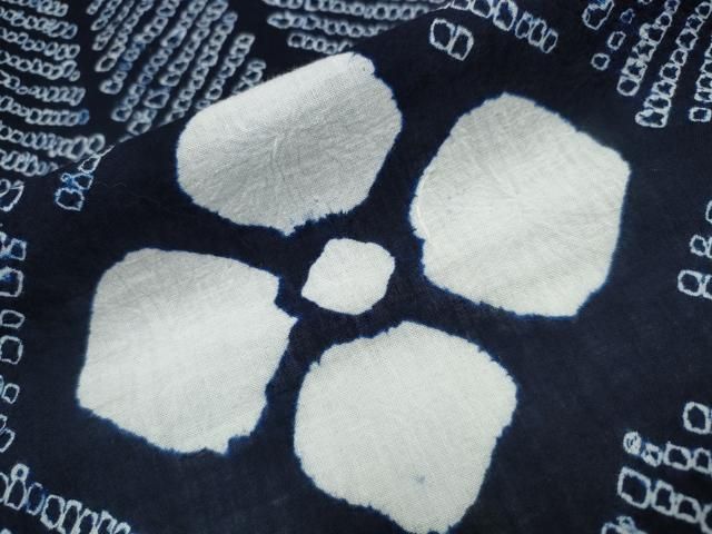 平和屋着物∴夏物　浴衣　有松鳴海絞り　舞花間道　綿　逸品　CAAW0984ng 平和屋着物∴夏物 浴衣 有松鳴海絞り 舞花間道 綿 逸品 CAAW0984ng