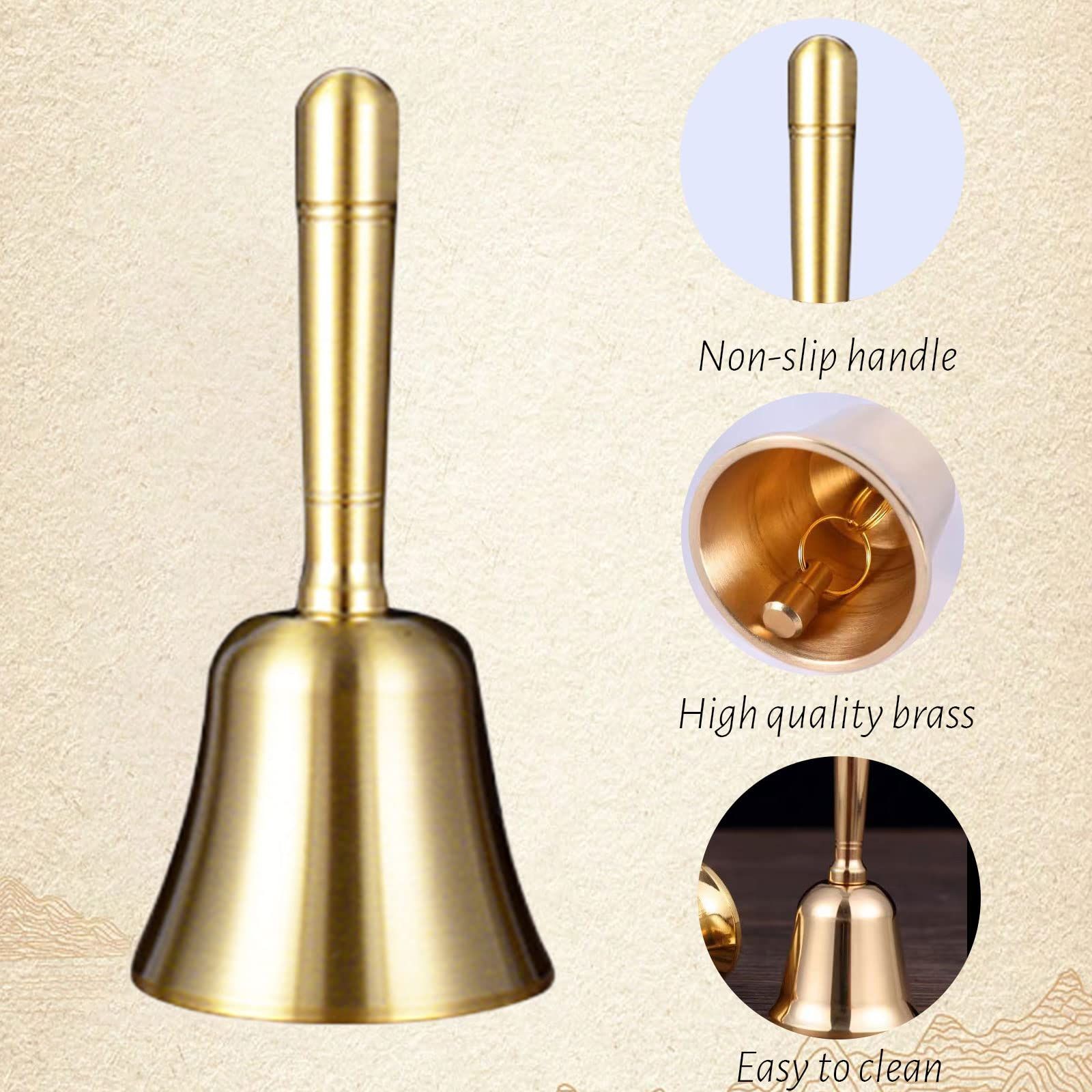 真鍮 手振り鈴 15cm 真鍮 手振り鈴 15cm：ムラウチ