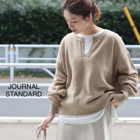 JOURNAL STANDARD ウールカシミヤスキッパーニット【☆美品