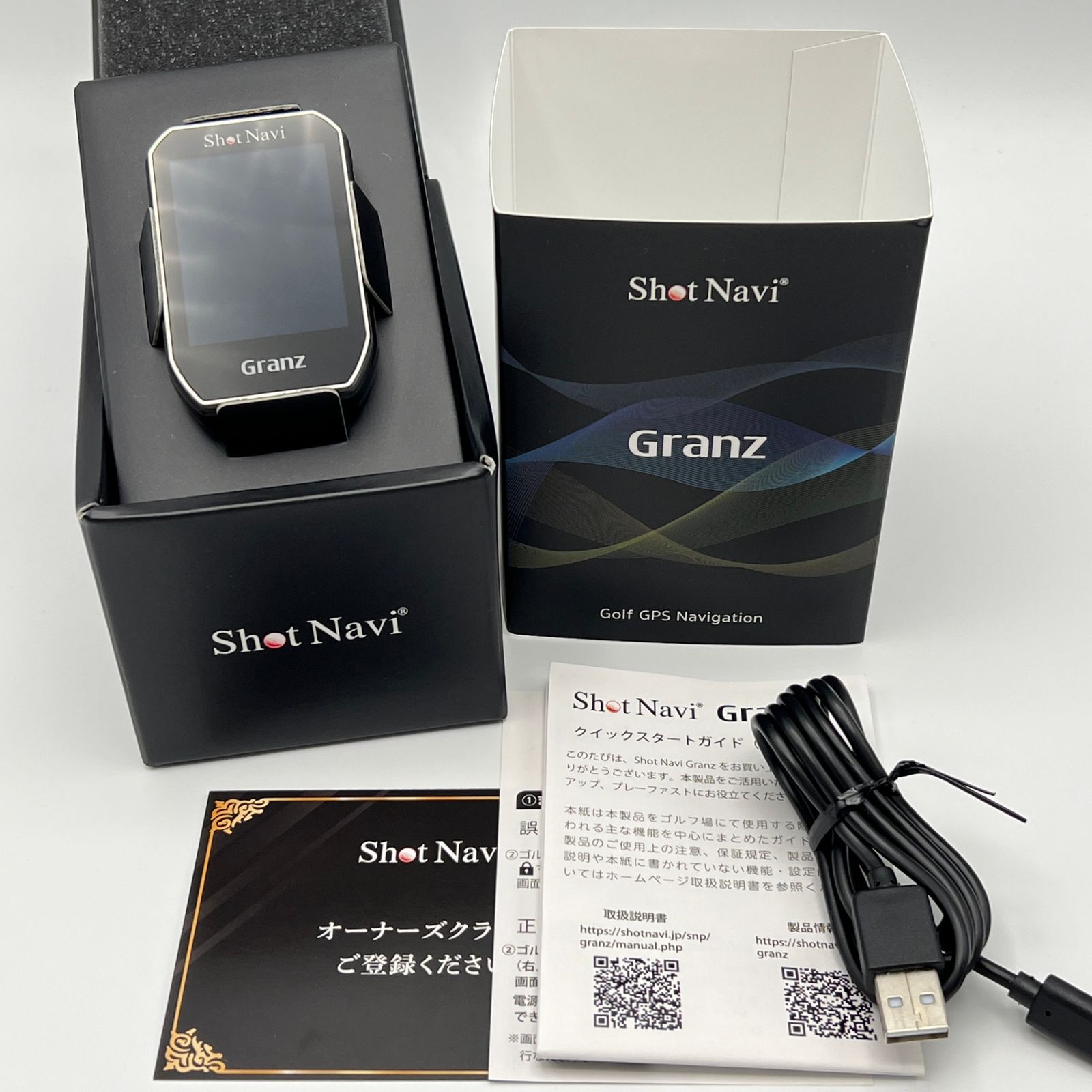 ShotNavi Granz ブラック ハンディ型 ゴルフ用 GPSナビ ショットナビ グランツ 本体 - 東京 グッズ 販売