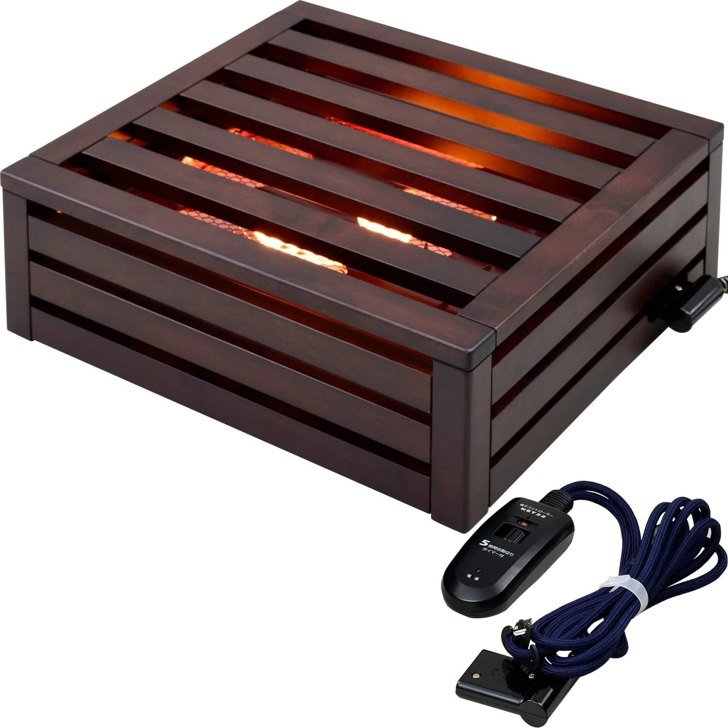 掘りこたつ用 取替ヒーターユニット 手元温度コントロール式 5時間切タイマー付 天然木 MH 606 RE DB