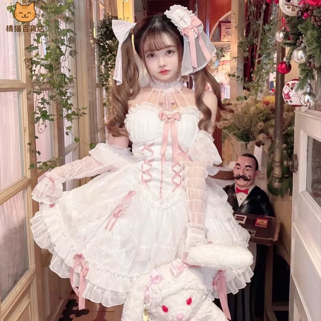 レディースウェア ロリータワンピース コスプレ衣装 十字姫様 純情姫 コスチューム衣装 学園祭 ステージ 撮影会 自撮り イベント