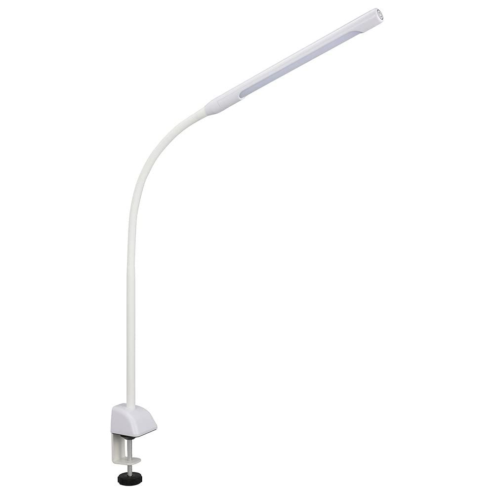 【人気商品】オーム電機 LEDクランプライト 3段階調光 ホワイト デスクスタンド デスクライト デスクランプ 明るさ調節 OAL-LD42AG-W 06-3688 OHM