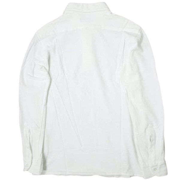 ホワイト　　アシンメトリー　鹿の子　ポロシャツ　プルオーバー イタリア糸 鹿の子編み オーバーサイズ ポロシャツ 通販 - ディノス