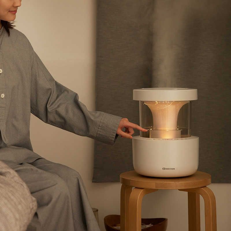 未開梱 RHYTHM リズム 加湿器 MIST350 超音波式 木造6畳 鉄筋10畳 ライトグレー 9YYA29RH08 WWW_KANDAIZUMI_COM