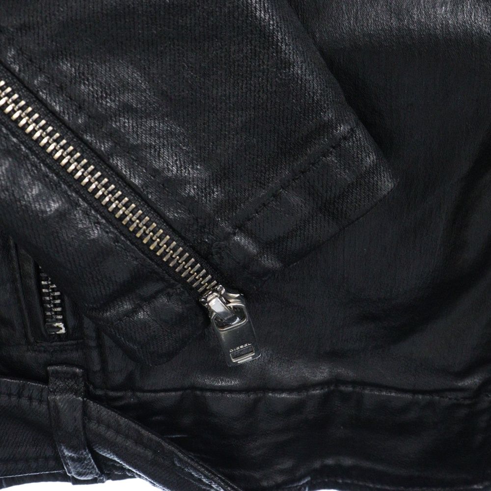 DIESEL (ディーゼル) コットン ダブルライダースジャケット